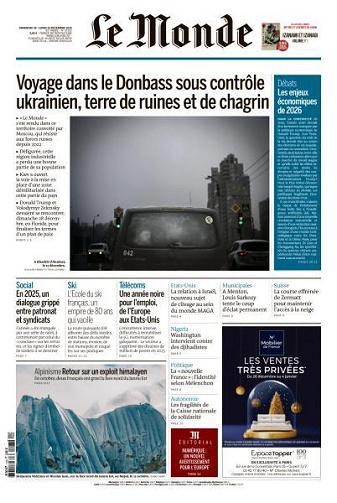 Le Monde du 04 et 05 Janvier FRENCH PDF 2026