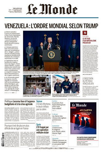 Le Monde du 06 Janvier FRENCH PDF 2026