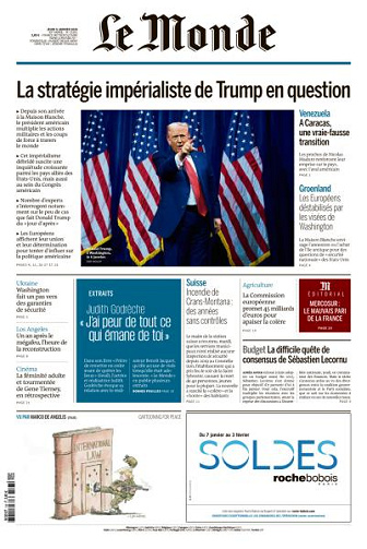 Le Monde du 08 Janvier FRENCH PDF 2026