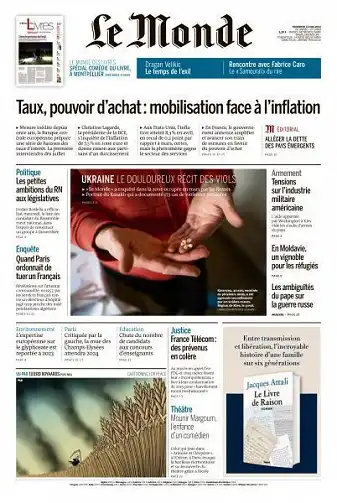 Le Monde du 13 Mai 2022