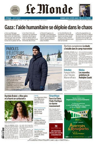 Le Monde du 17 Mars FRENCH PDF 2024