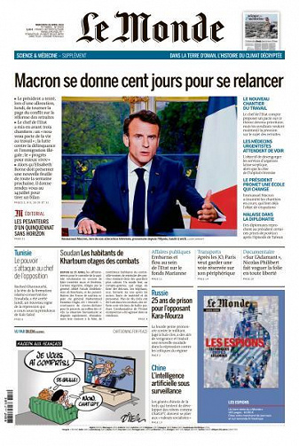 Le Monde du 19 Avril 2023