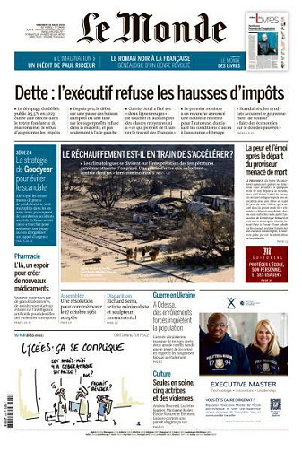 Le Monde du 29 Mars FRENCH PDF 2024