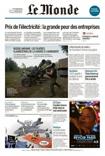 Le Monde du 8 Septembre 2022