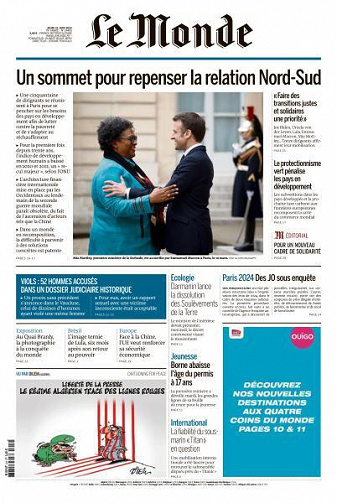 Le Monde du Jeudi 22 Juin 2023