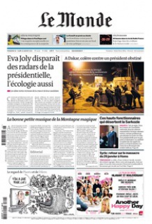 Le Monde et Supp.Tele du 29 30 Janvier 2012