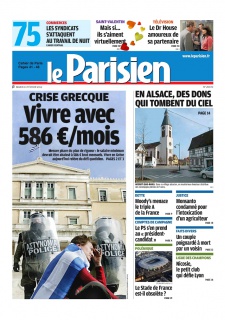 Le Parisien+ Cahier de Paris du 14 Fevrier 2012