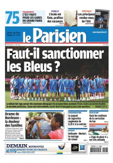 Le Parisien + Cahier de Paris du 27 Juin 2012