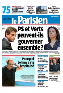 Le Parisien + Cahier de Paris du 28 Août 2012