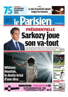 Le Parisien+ Cahier de Paris et Supp. Economie du13 Fevrier 2012