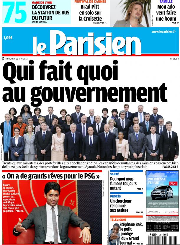 Le Parisien+ Cahier Paris du Mercredi 23 Mai 2012