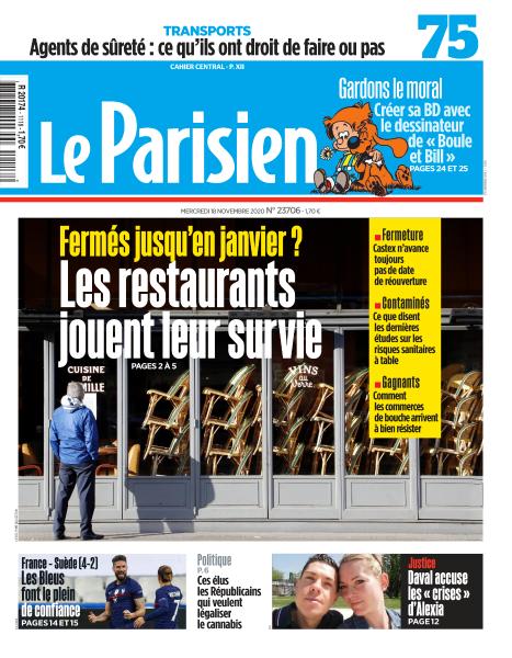 Le Parisien du 18 Novembre 2020