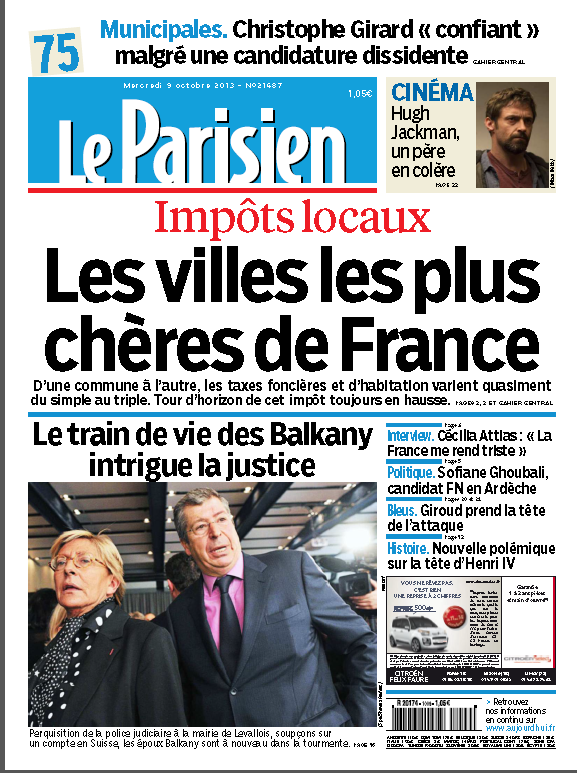 Le Parisien + Journal de Paris du mercredi 09 Octobre 2013 Pdf