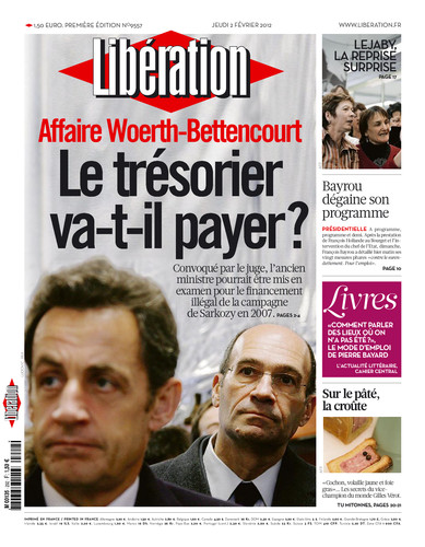 Libération du Jeudi 02 Février 2012
