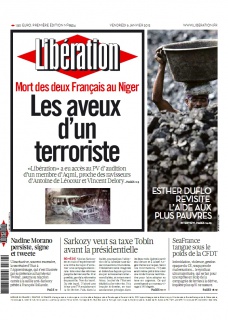Libération edition du 06 Janvier 2012