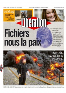 Libération edition du 18 et 19 Fevrier 2012