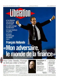 Libération edition du 23 Janvier 2012