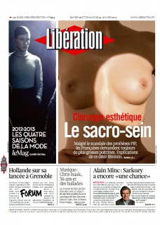 Libération edition du 28 et 29 Janvier 2012