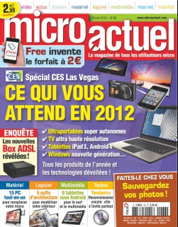 Micro Actuel N°86 fevrier 2012