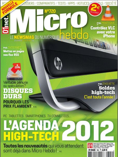 Micro Hebdo N°720 du 02 au 08 Février 2012 FR PDF