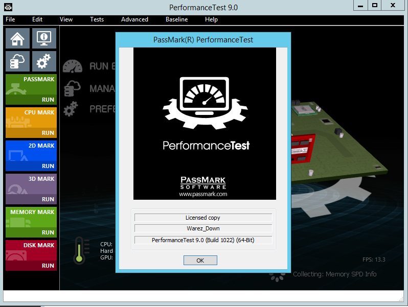 PassMark PerformanceTest 9.0.1024 32bits+64bits Portable (Windows)