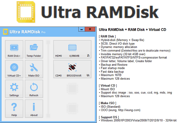 Ultra RAMDisk Pro 1.65 + Crack (Windows)