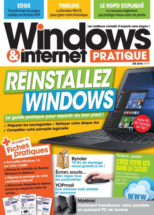 Windows & Internet Pratique N.71 - Été 2018 PDF